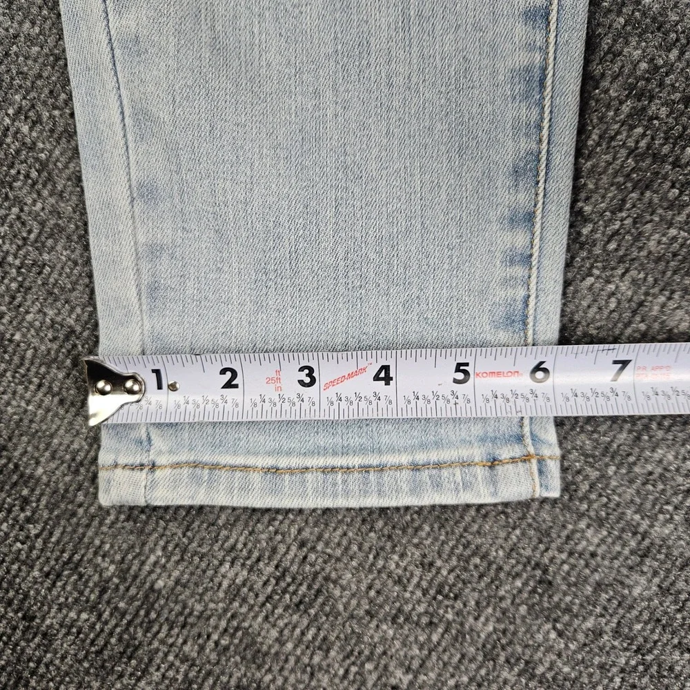 Judy Blue Boyfriend Fit Jeans Women's 0/ 24 Distressed Denim Light Wash Mid Rise - Picture 6 of 10